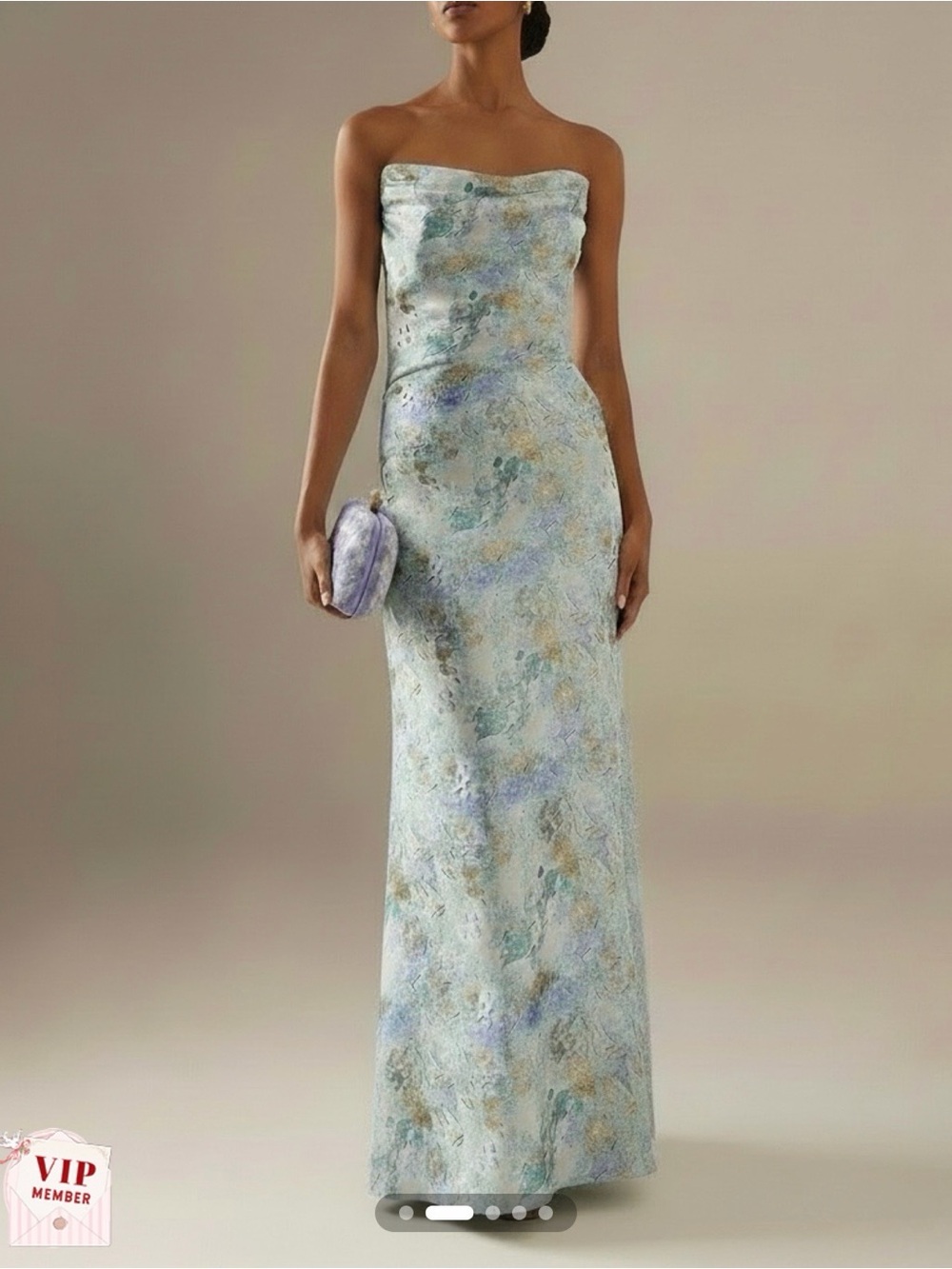 FEHAUTE Beautiful Strapless Floral Gown Sheath, New With Tags!